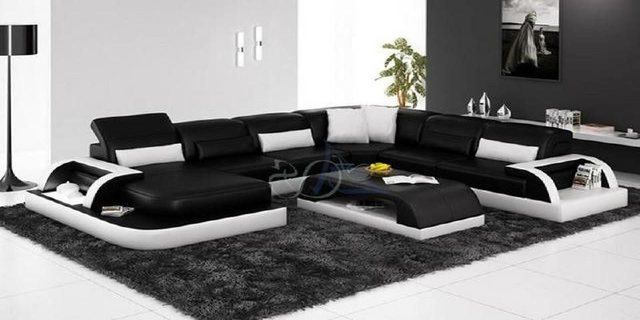 JVmoebel Ecksofa Wohnlandschaft Couch Polster Eck Garnitur Designer Lederso günstig online kaufen