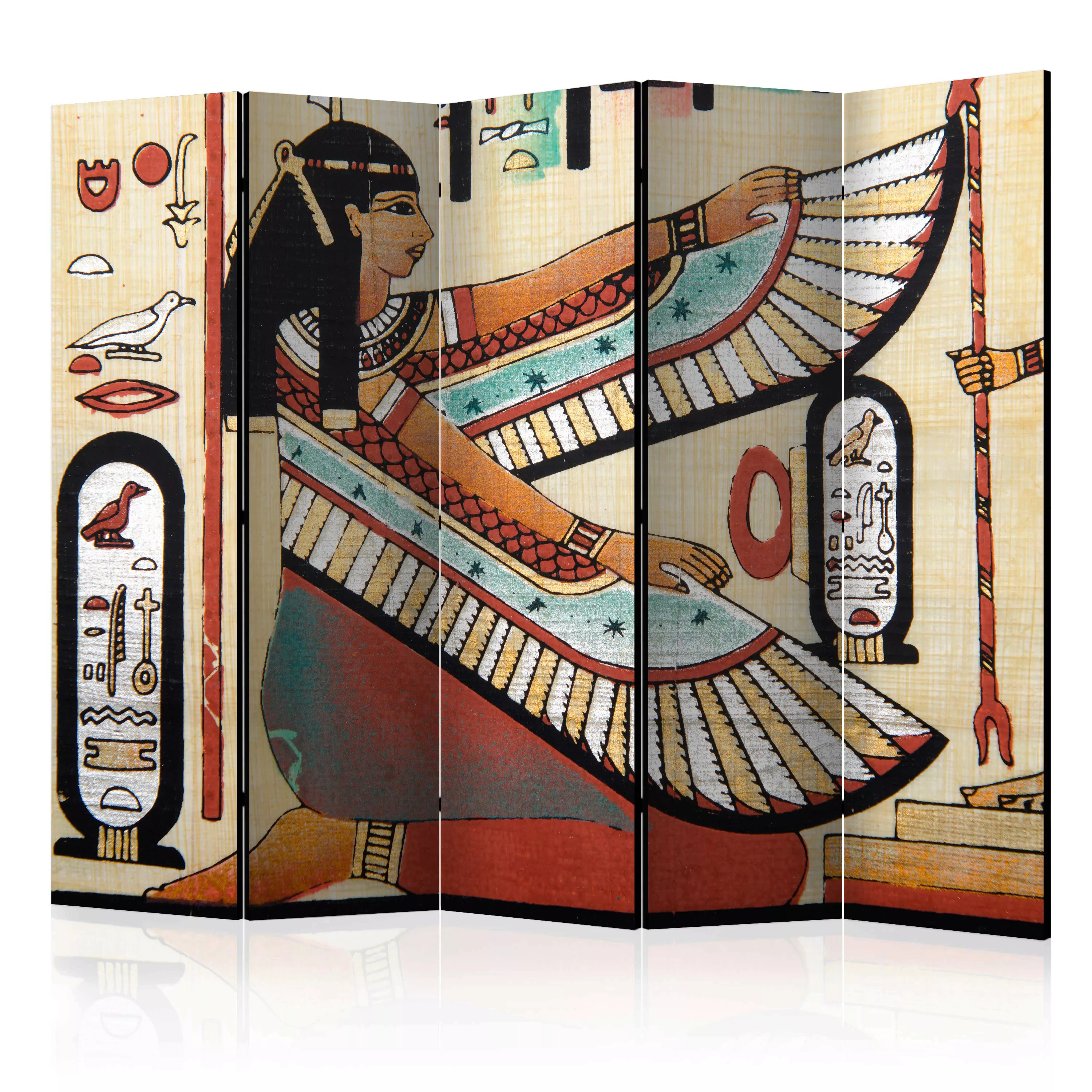 5-teiliges Paravent - Egyptian Motif Ii [room Dividers] günstig online kaufen