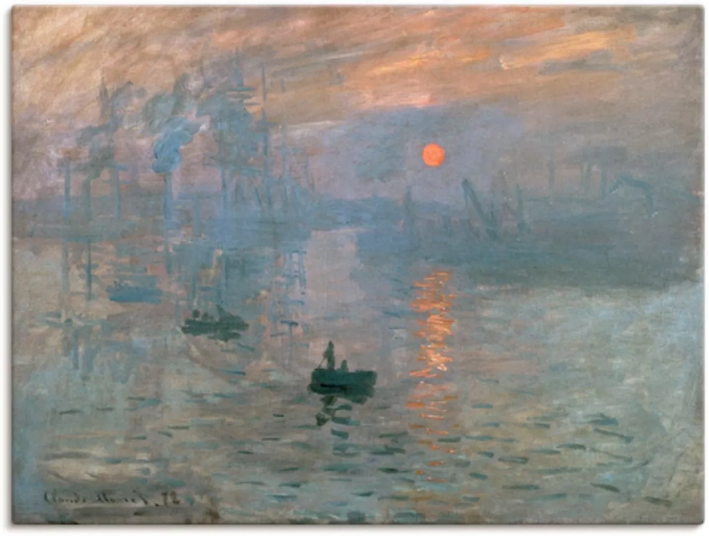 Artland Wandbild "Impression (Sonnenaufgang). 1872", Gewässer, (1 St.), als günstig online kaufen