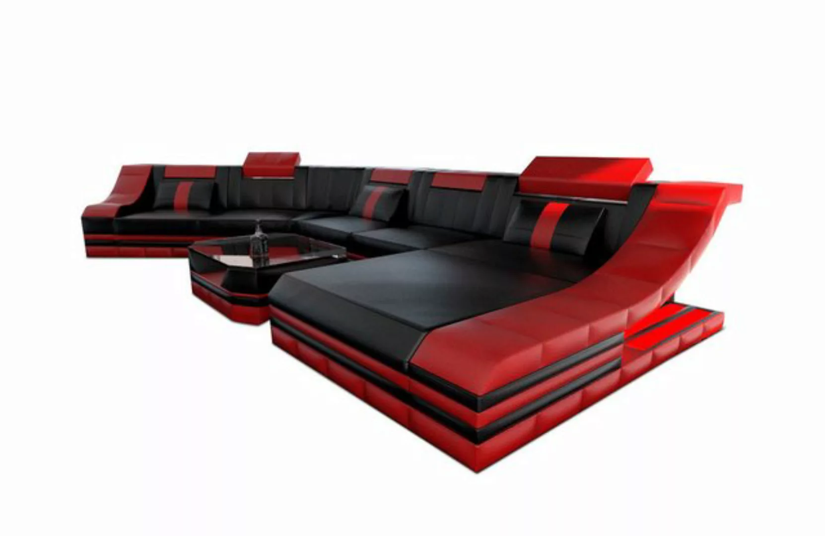 Sofa Dreams Wohnlandschaft Ledercouch Leder Sofa Turino CL Form Ledersofa, günstig online kaufen