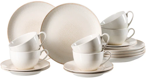 Ritzenhoff & Breker Kaffeeservice »Cara«, (Set, 18 tlg.), aus Steinzeug für günstig online kaufen