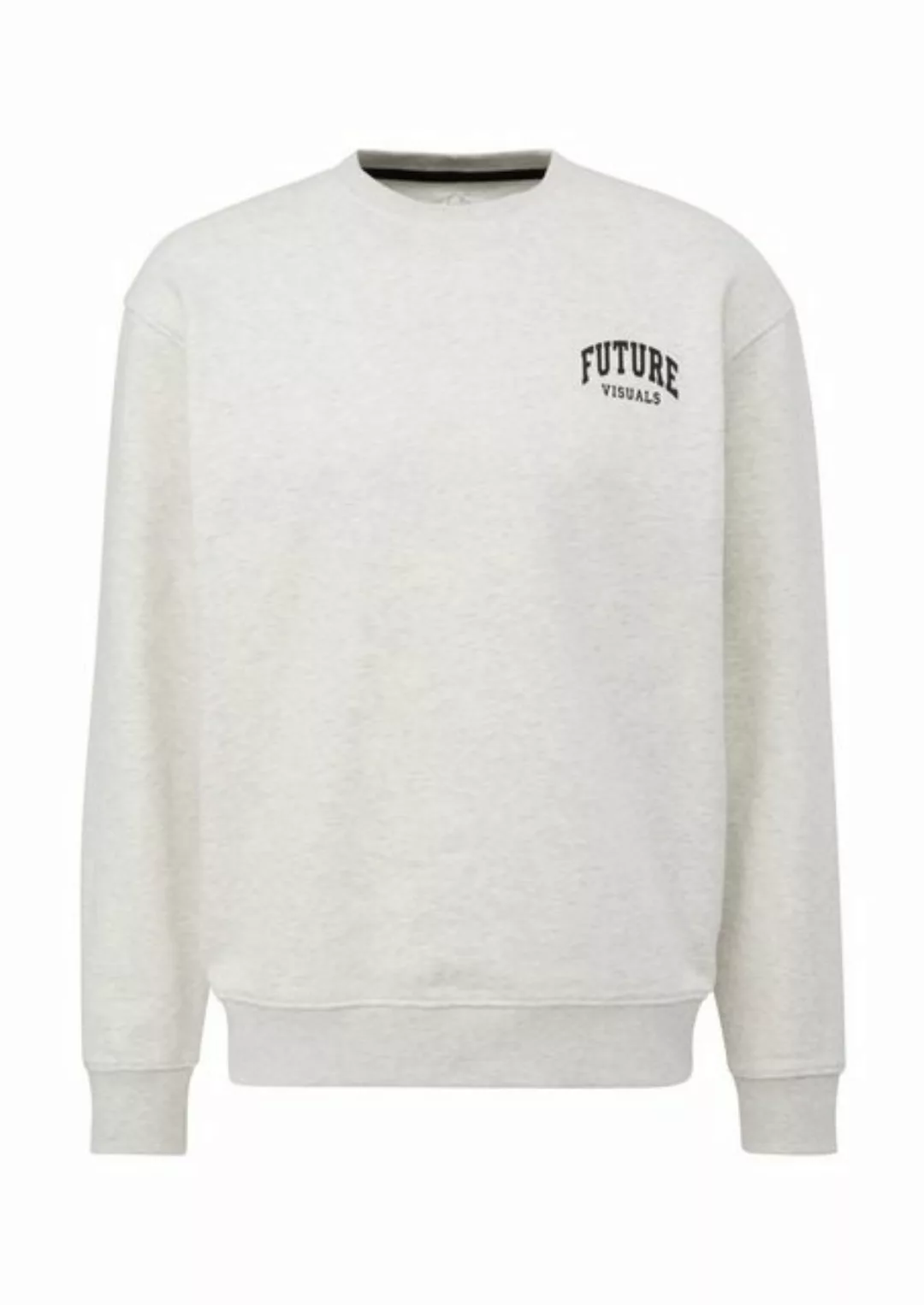 QS Sweatshirt mit kleinem Frontprint günstig online kaufen