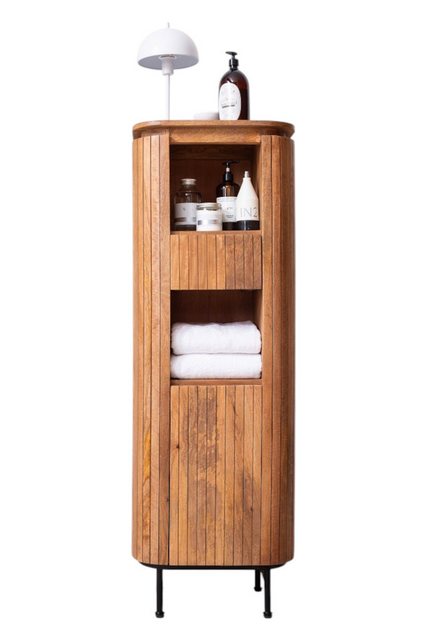 Main Möbel Vitrine Badmidischrank 45x135cm 'New Orleans' Mango honigfarben günstig online kaufen