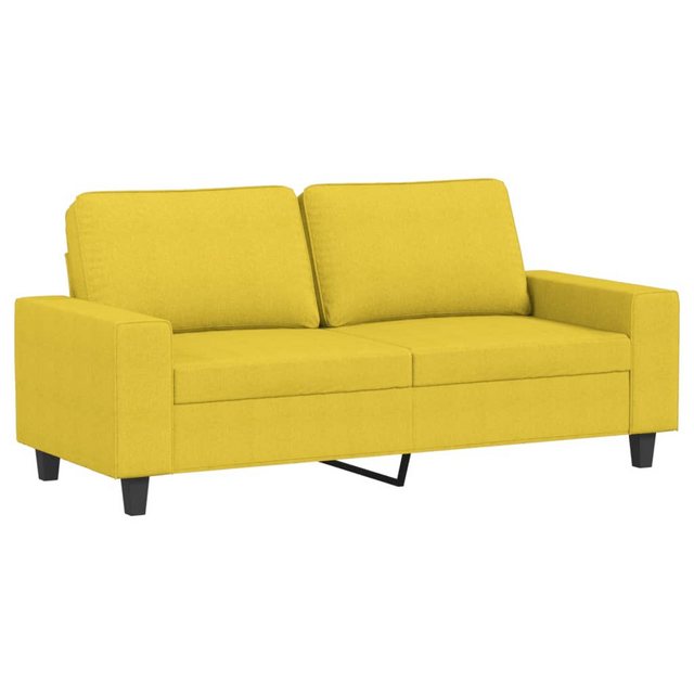 vidaXL Sofa, 2-Sitzer-Sofa Hellgelb 140 cm Stoff günstig online kaufen