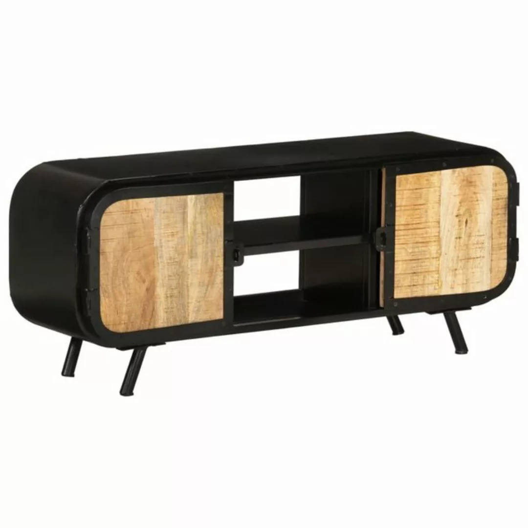 furnicato TV-Schrank 110x30x45 cm Raues Mangoholz günstig online kaufen