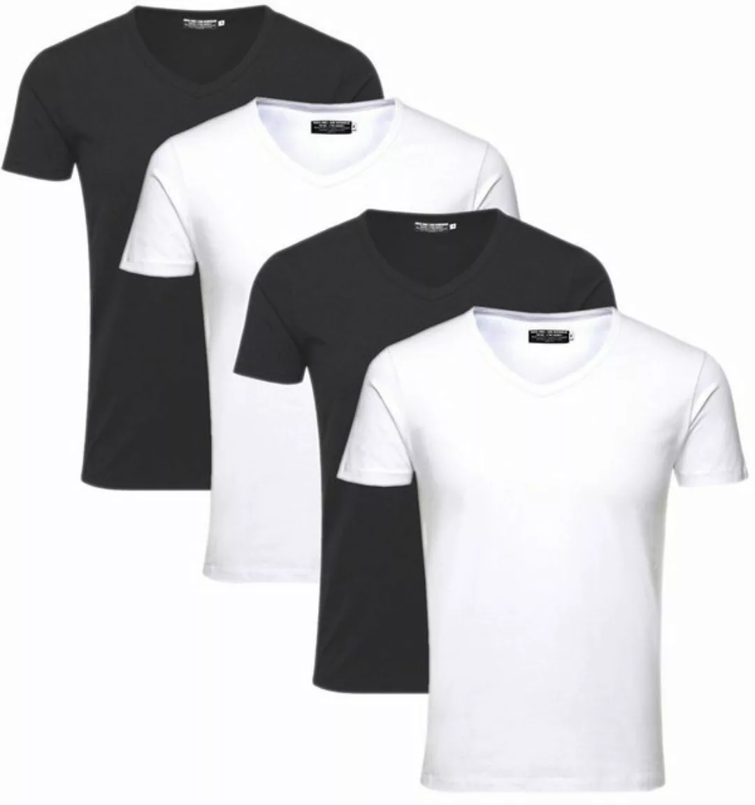 Jack & Jones T-Shirt (Spar Set, 4er-Pack) V-Neck günstig online kaufen