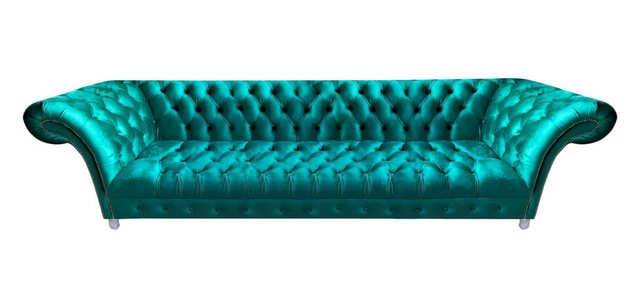 Xlmoebel Sofa Neues Viersitzer-Sitzmöbel Chesterfield-Stil aus Textil für d günstig online kaufen