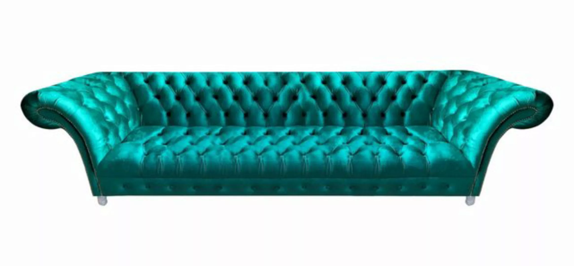 Xlmoebel Sofa Neues Viersitzer-Sitzmöbel Chesterfield-Stil aus Textil für d günstig online kaufen