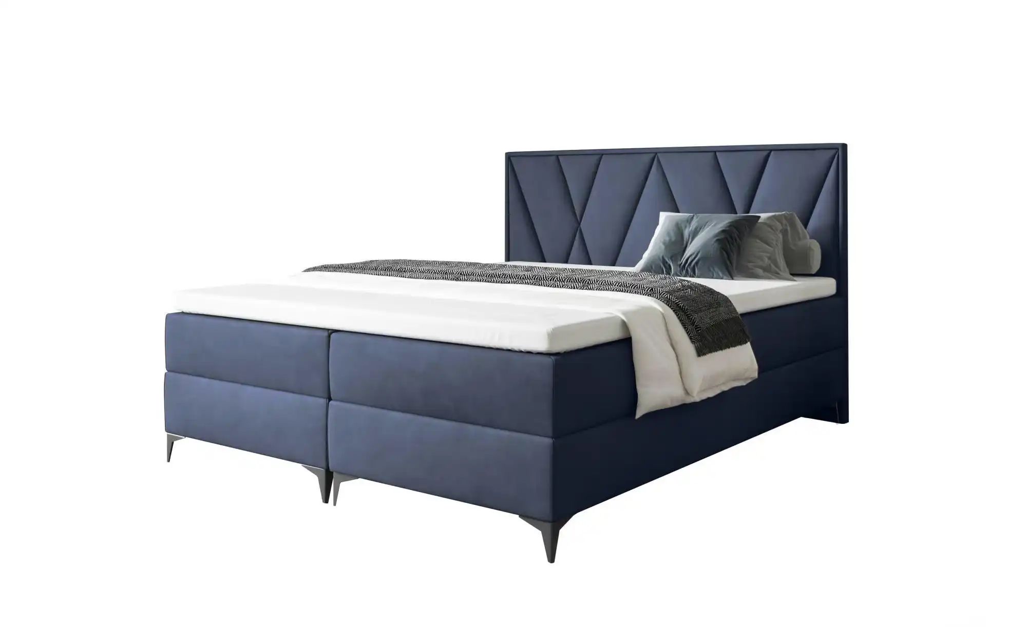 Boxbett mit Bettkasten Vella ¦ blau ¦ Maße (cm): H: 110 Betten > Polsterbet günstig online kaufen