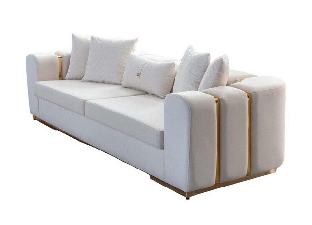 JVmoebel Sofa Exklusiver 4-Sitzer Designer Polster Sofas Luxuriöse Wohnzimm günstig online kaufen