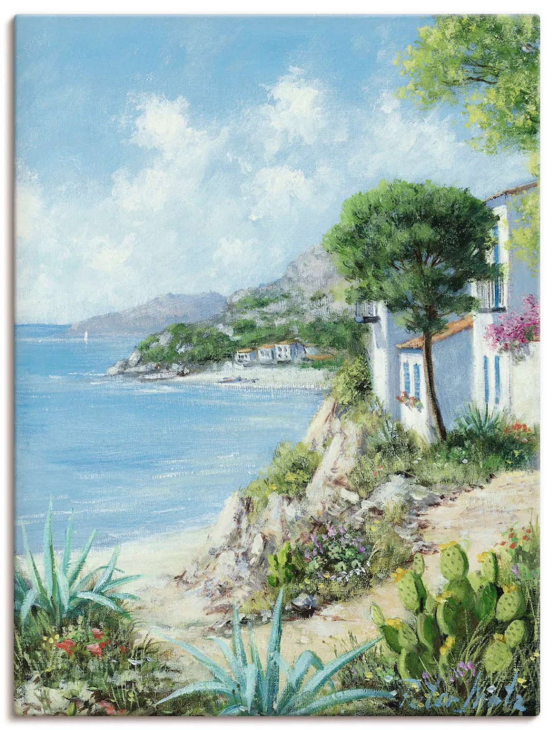 Artland Wandbild "Weg zum Meer", Gewässer, (1 St.), als Leinwandbild, Wanda günstig online kaufen