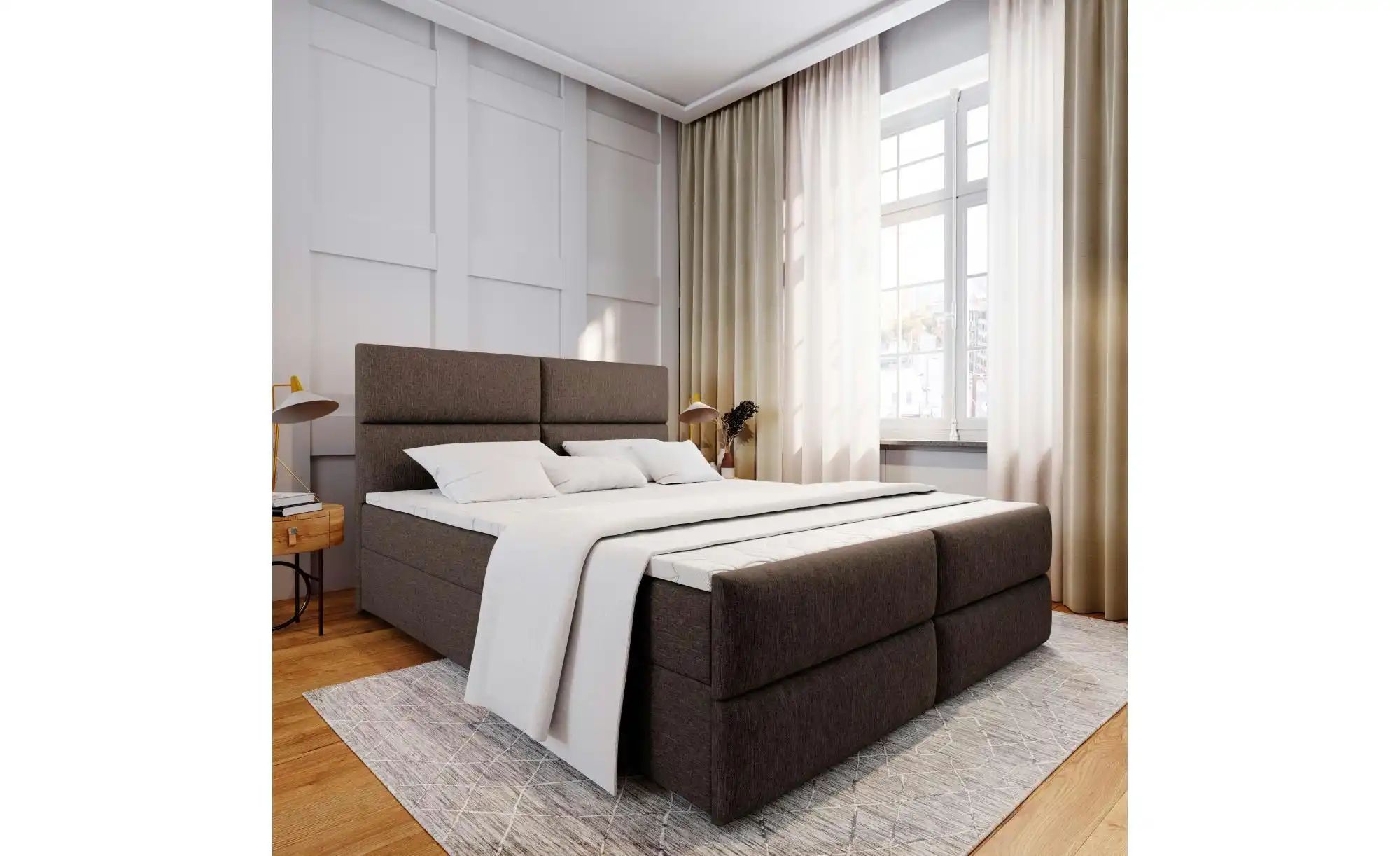 MASSENO Boxbett mit Bettkasten Mulen ¦ braun ¦ Maße (cm): B: 180 H: 98 Bett günstig online kaufen