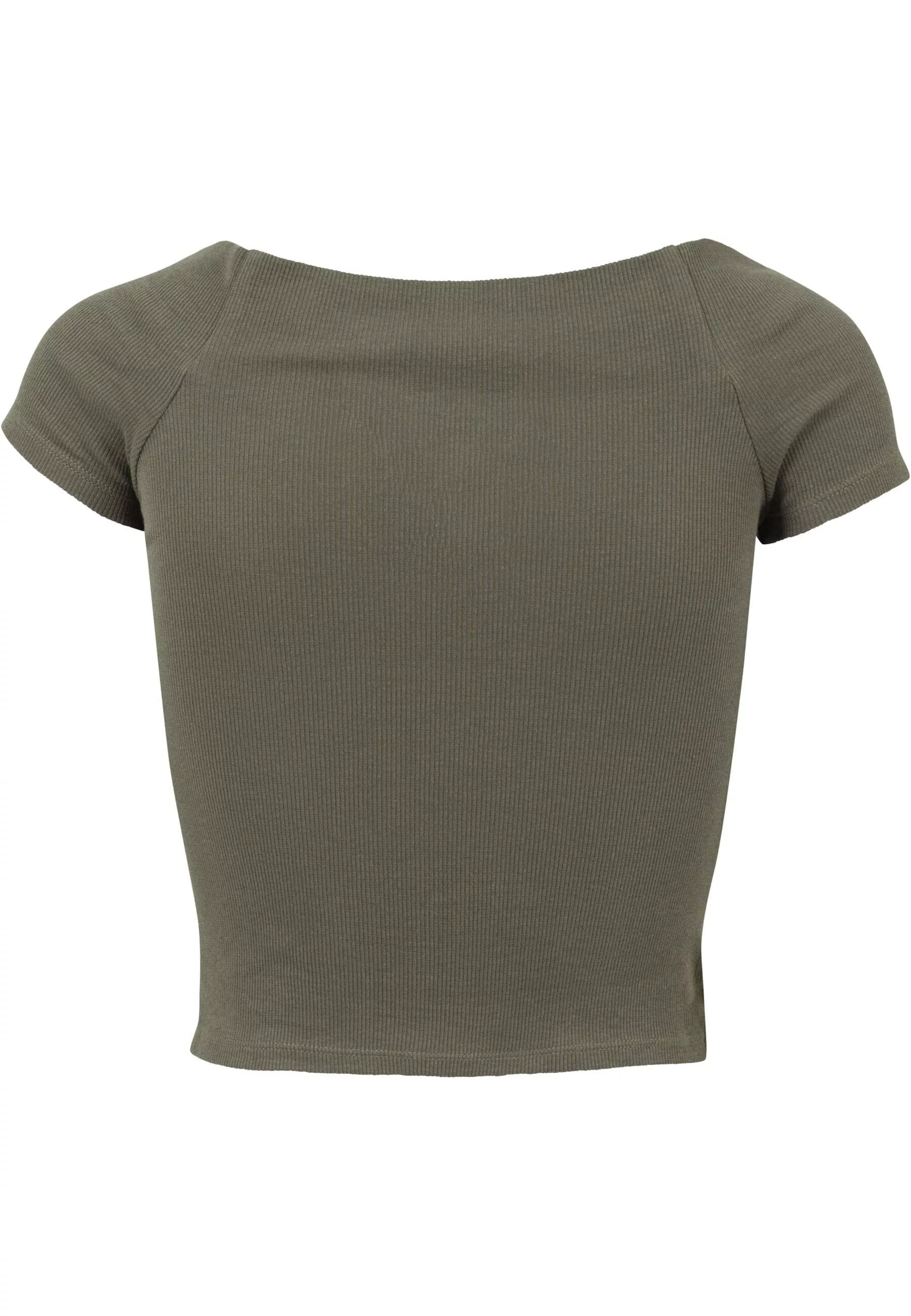 URBAN CLASSICS T-Shirt "Urban Classics Damen Ladies Off Shoulder Rib Tee", günstig online kaufen