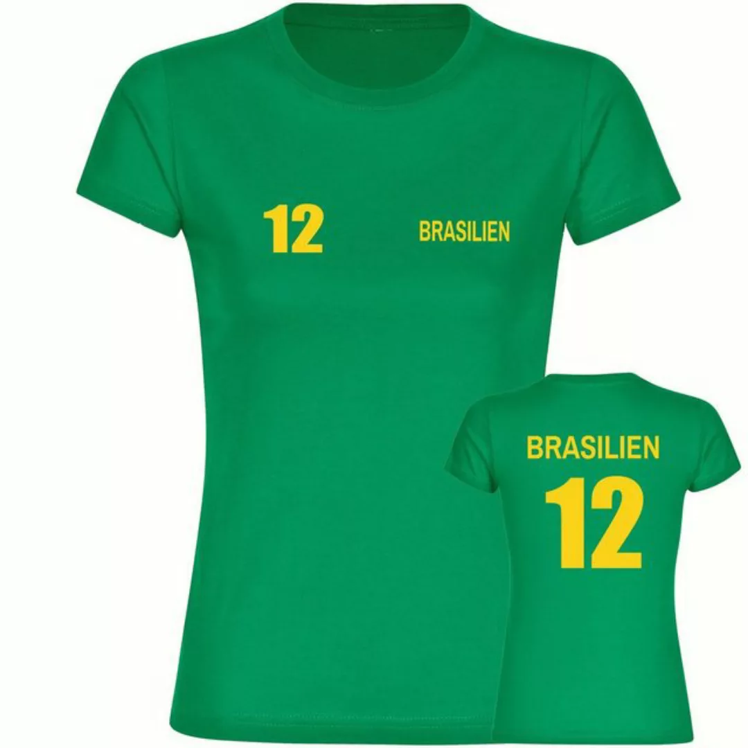 multifanshop T-Shirt Damen Brasilien - Trikot 12 - Frauen günstig online kaufen