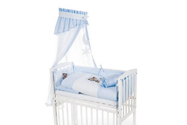 Babyhafen Beistellbett Babybett Komplettbett Teddybär & Schmetterlinge Stub günstig online kaufen