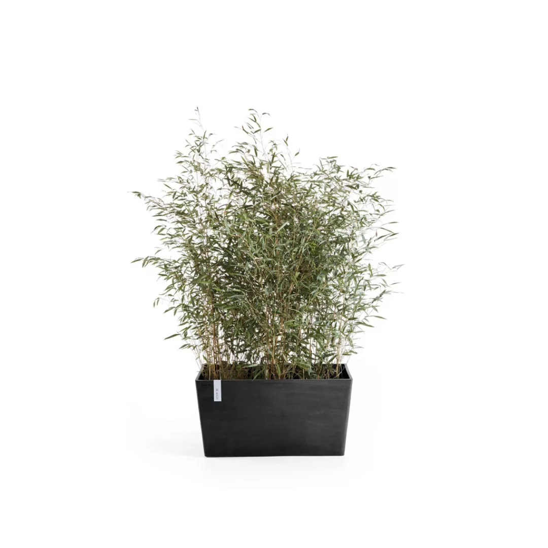 Ecopots Pflanztopf Paris Dunkelgrau 60 cm 26 cm x 40 cm günstig online kaufen