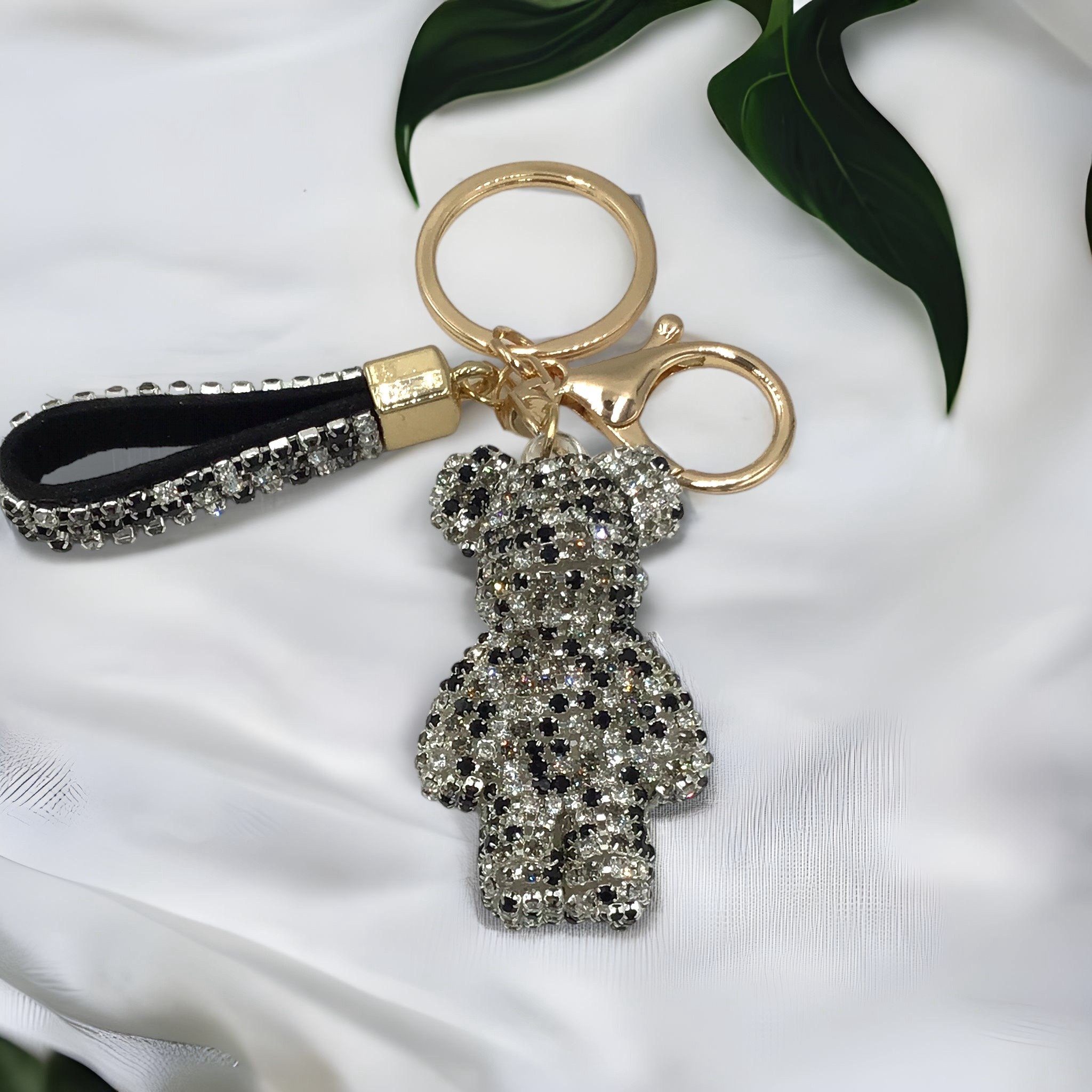 Steinfixx® Schlüsselanhänger Edler Strass Teddybär Cartoon günstig online kaufen