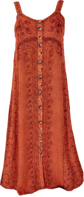 Guru-Shop Midikleid Besticktes Boho Sommerkleid, indisches Hippie.. alterna günstig online kaufen