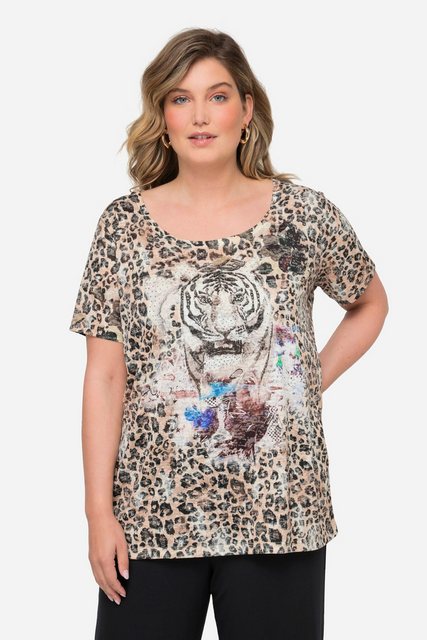 MIAMODA T-Shirt T-Shirt Leomuster großer Tiger-Druck Rundhals günstig online kaufen