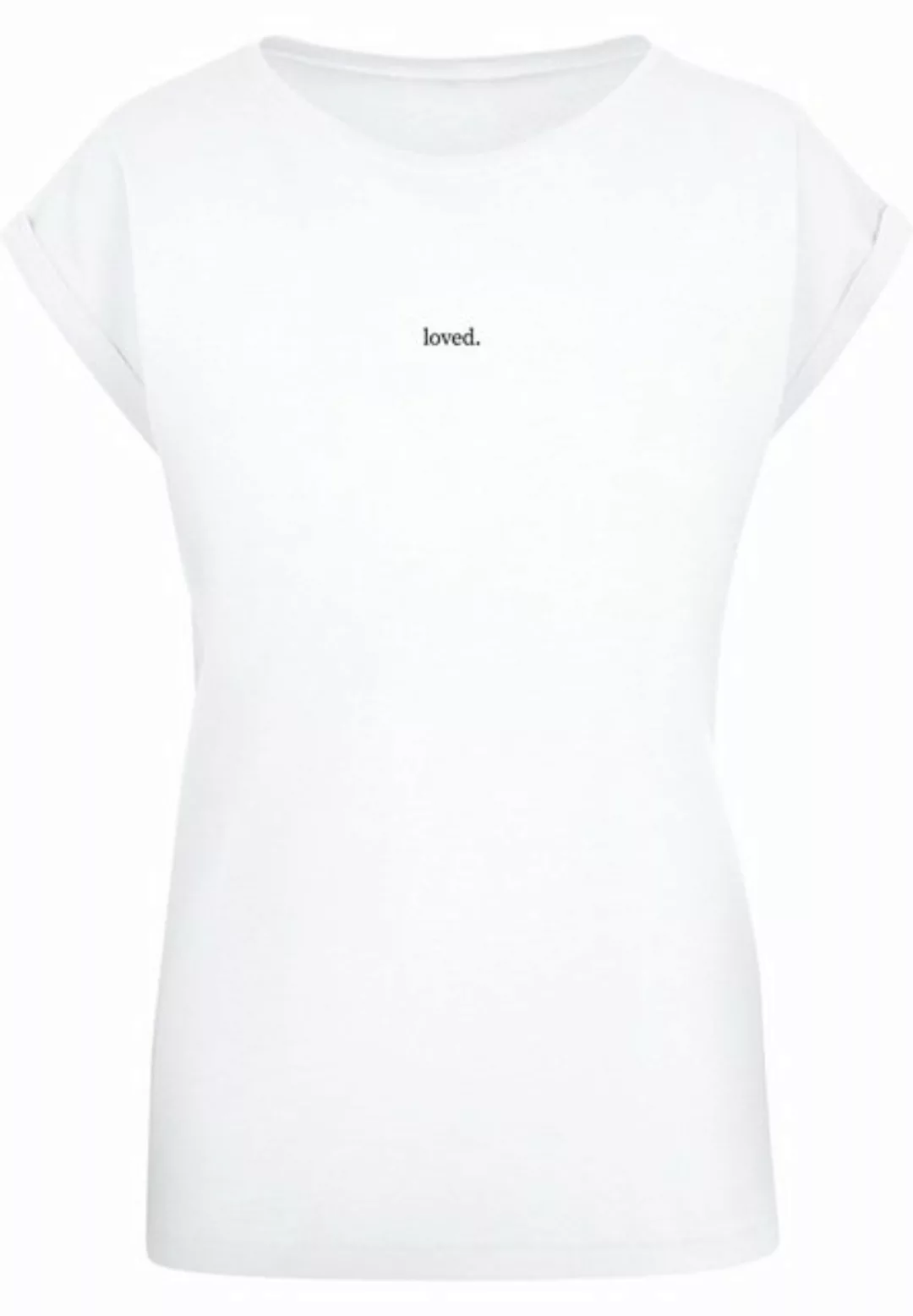 Merchcode T-Shirt Merchcode Damen Ladies Love Extended Shoulder Tee (1-tlg) günstig online kaufen