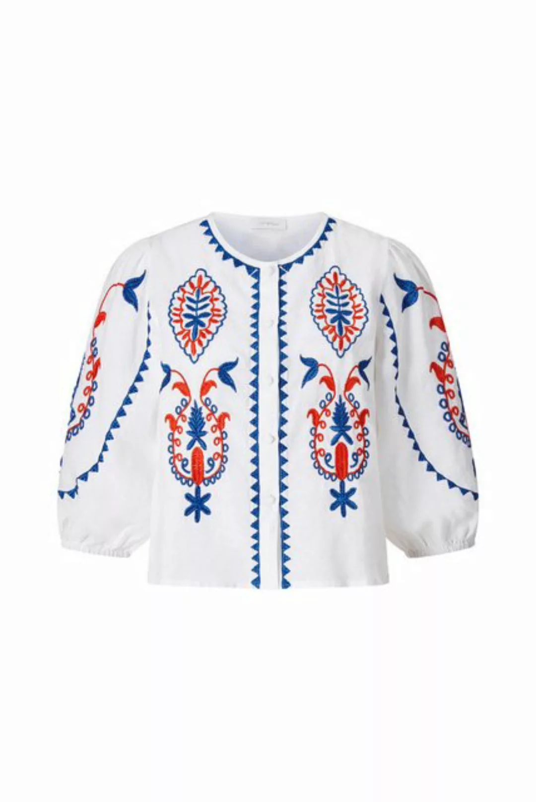 Rich & Royal Blusenshirt embroidery blouse, azzure blue günstig online kaufen