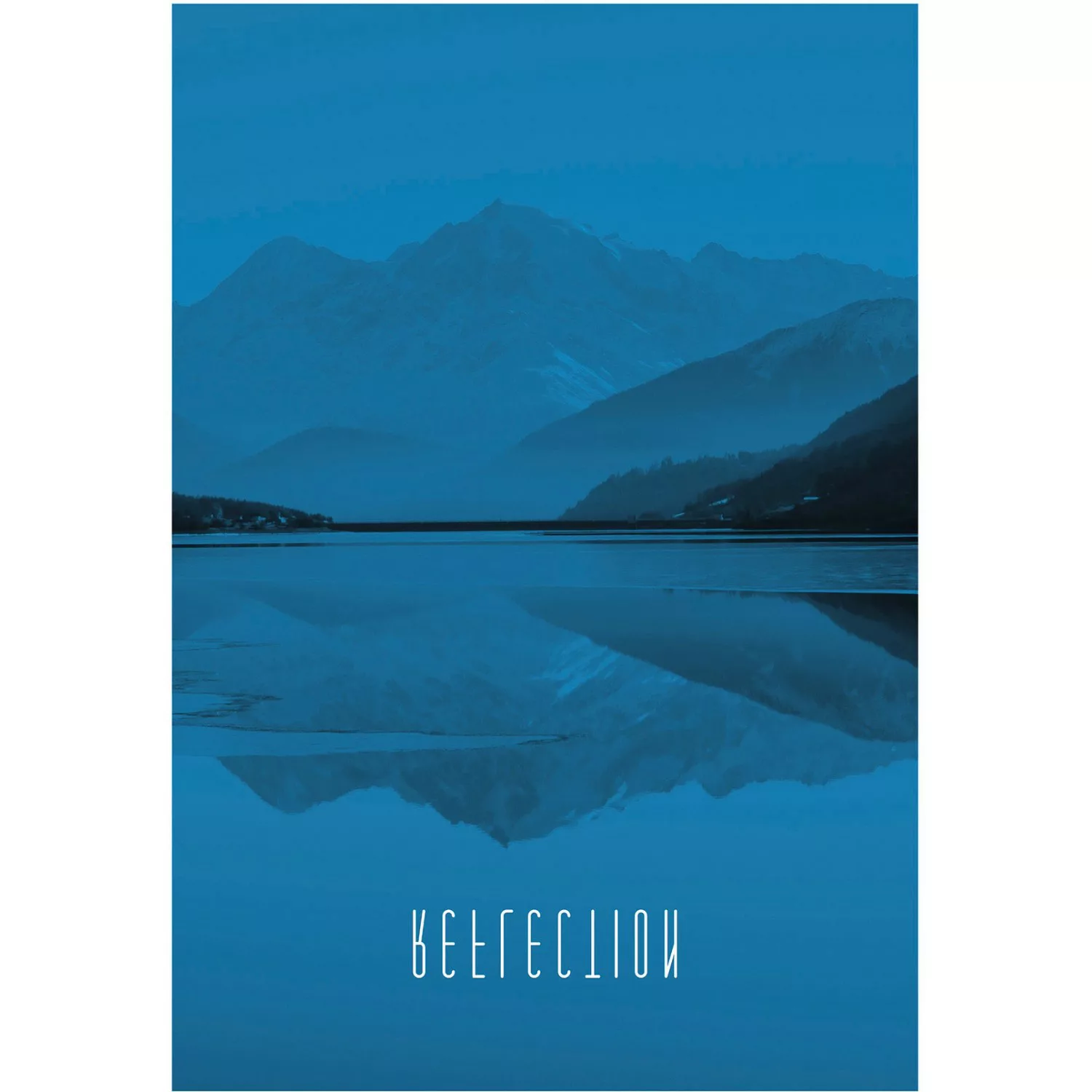 Komar Poster »Word Lake In Motion Blue«, Natur, (1 St.) günstig online kaufen