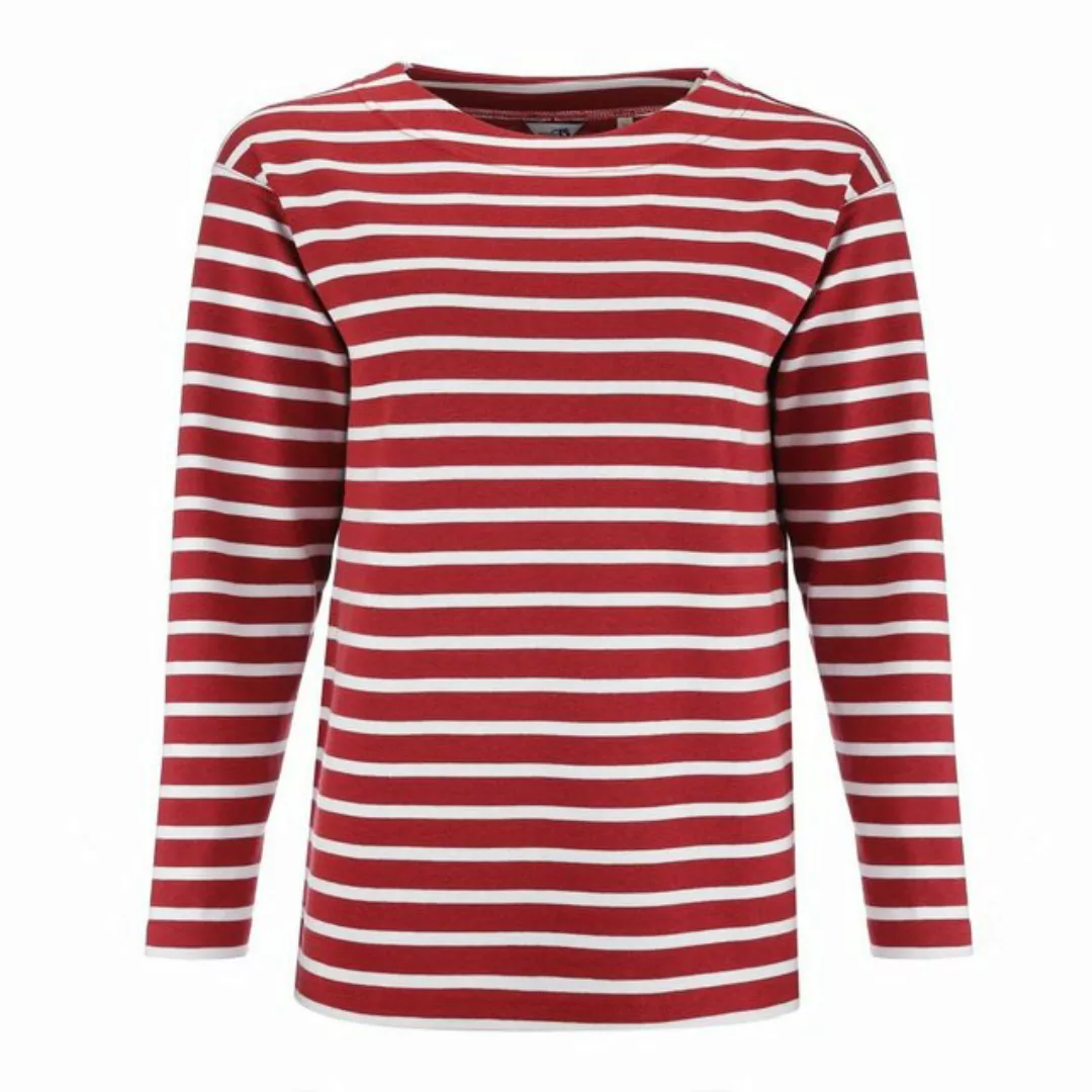 modAS Langarmshirt Damen Bretonisches Shirt U-Boot Ausschnitt - Ringelshirt günstig online kaufen