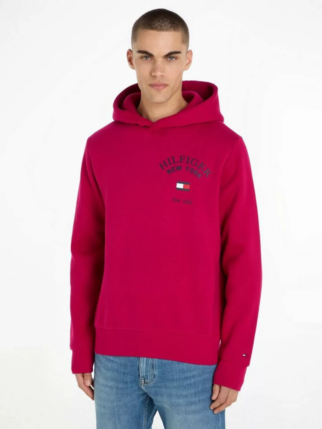 Tommy Hilfiger Hoodie ARCHED VARSITY HOODY von dem Jahr 1985 inspiriert günstig online kaufen