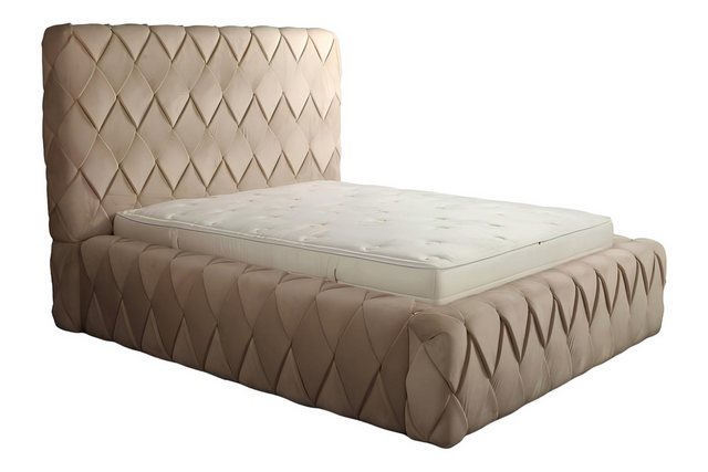 Xlmoebel Bett Hochwertiger Bettgestell 180x200 cm in Beige mit Kopfteil für günstig online kaufen