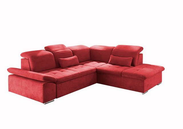 ED EXCITING DESIGN Ecksofa Wayne, mit Schlaffunktion & Bettkasten, 2x Niere günstig online kaufen