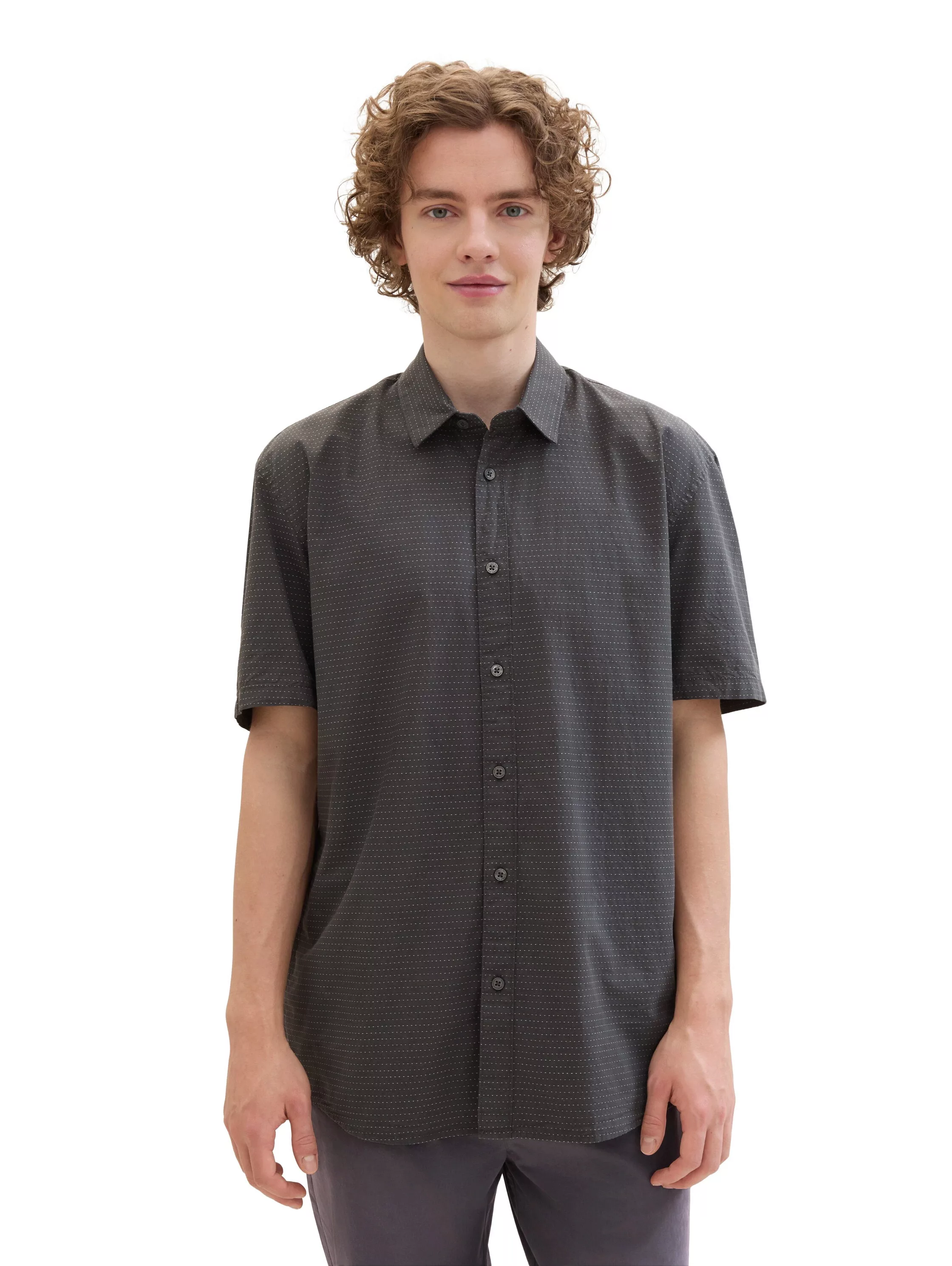 TOM TAILOR Denim Kurzarmhemd mit Muster günstig online kaufen