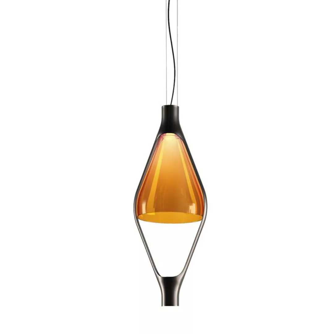 Kundalini Viceversa LED-Hängelampe 1fl Glas amber günstig online kaufen