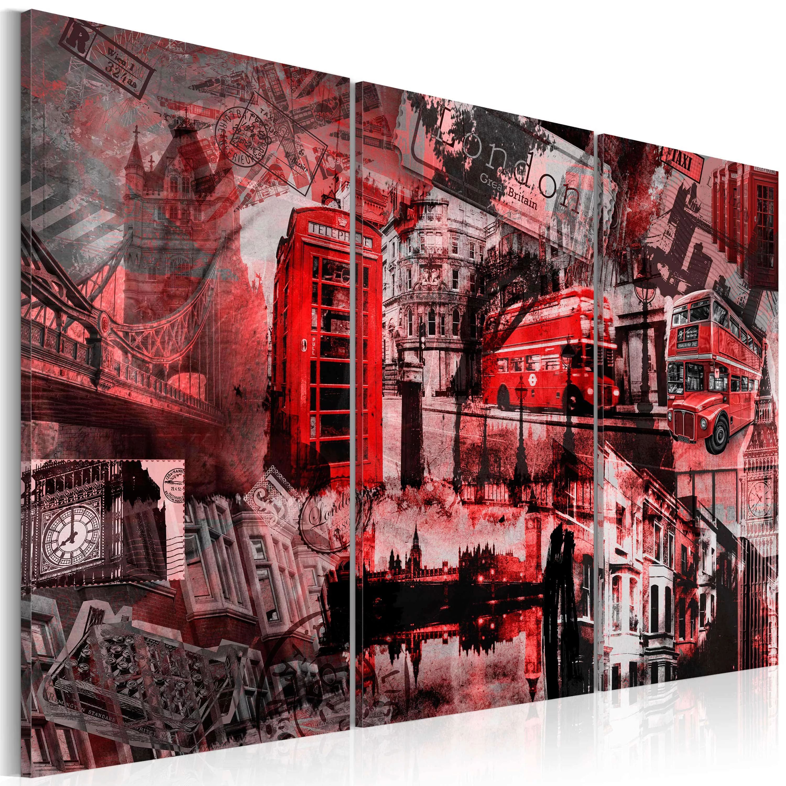Wandbild - Rotes London günstig online kaufen