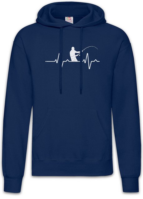 Urban Backwoods Hoodie Heart Rate Fishing Herren Hoodie Angeln Angler Fisch günstig online kaufen