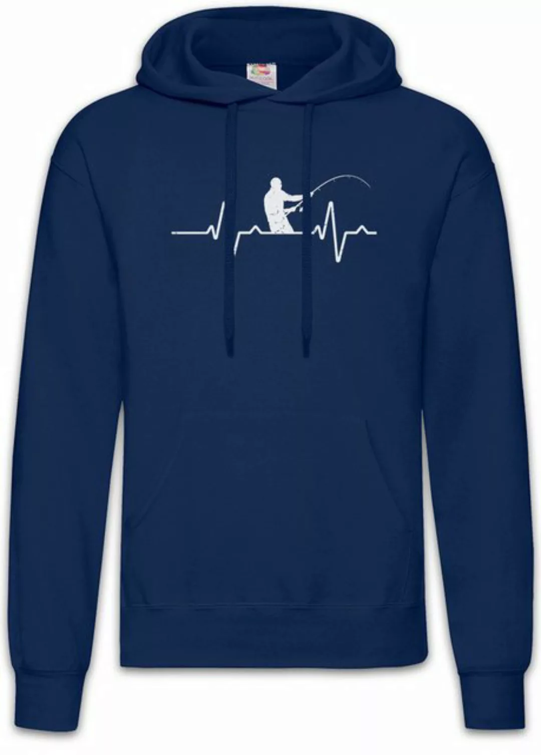 Urban Backwoods Hoodie Heart Rate Fishing Herren Hoodie Angeln Angler Fisch günstig online kaufen