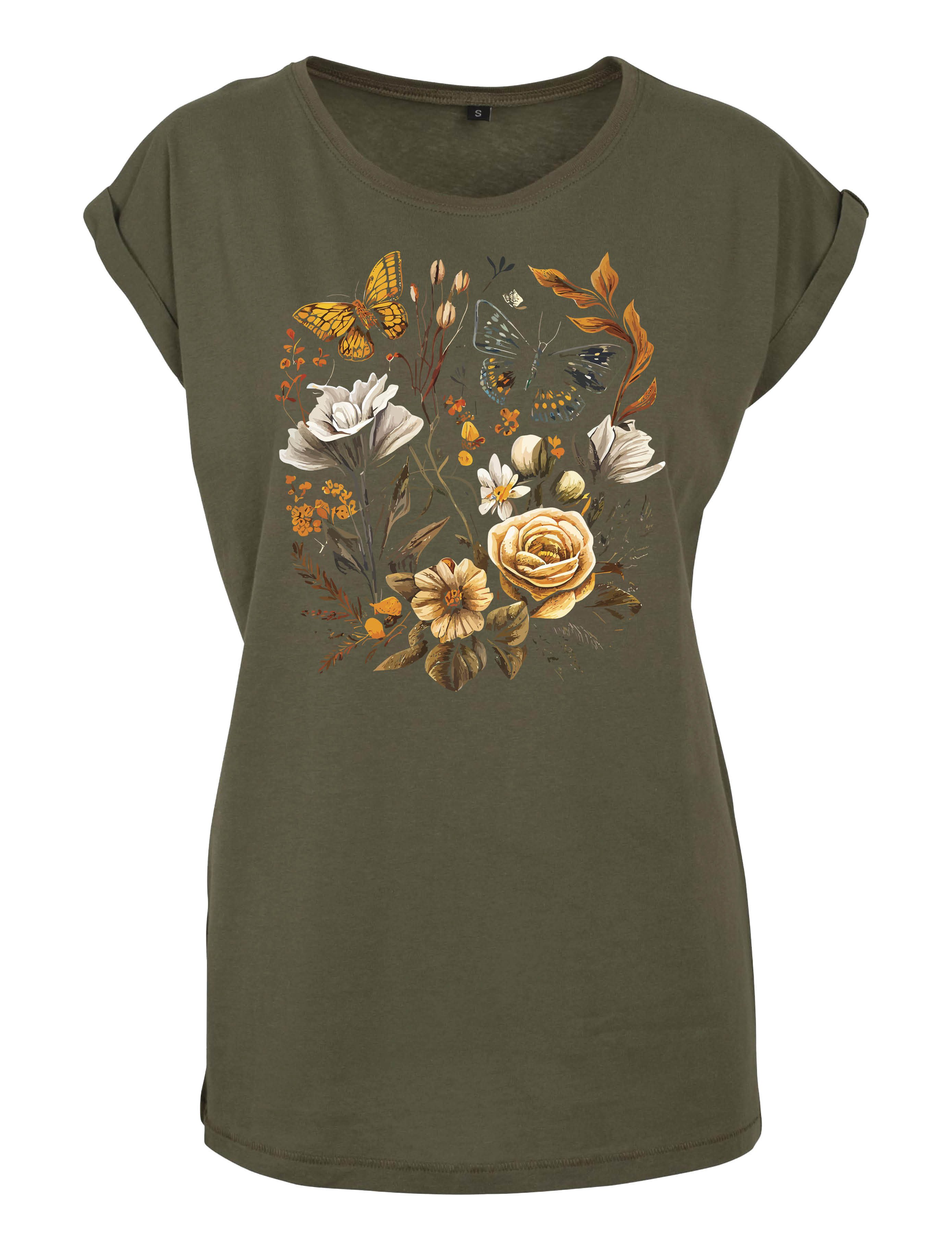 Youth Designz Print-Shirt "Flowers Botanic" Damen günstig online kaufen