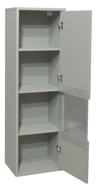 58 aufm Kessel Hängeschrank mit Tür Erna 41x32x132 Hängevitrine Wandschrank günstig online kaufen