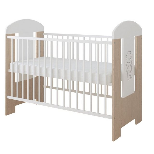 LCP Kids Kinderbett 120x60 cm Bär Creme (Kinderbett mit Matratze, ohne Bett günstig online kaufen