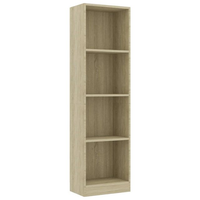 furnicato Bücherregal 4 Fächer Sonoma-Eiche 40x24x142 cm Holzwerkstoff, 1-t günstig online kaufen