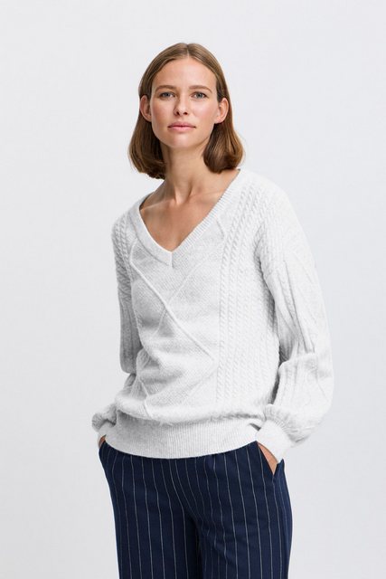 b.young Strickpullover BYMEDI VNECK JUMPER - feingestrickter Pullover günstig online kaufen