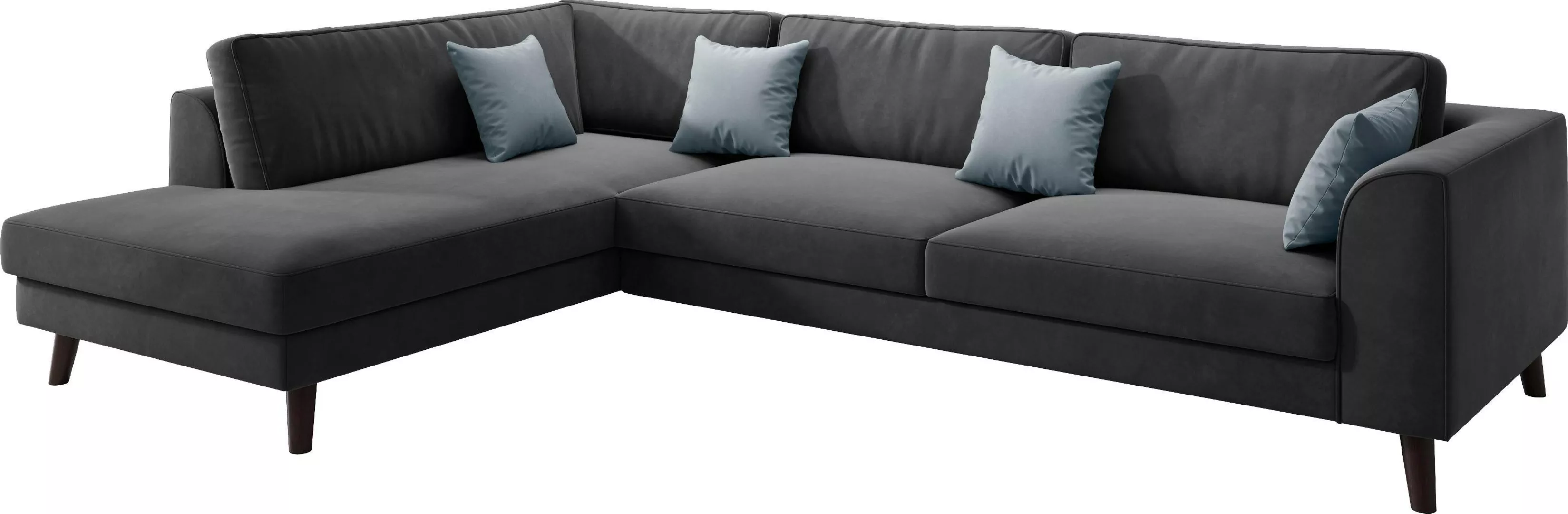INOSIGN Ecksofa »Laurentia, L-Form«, mit 4 Zierkissen, Ottomane links oder günstig online kaufen