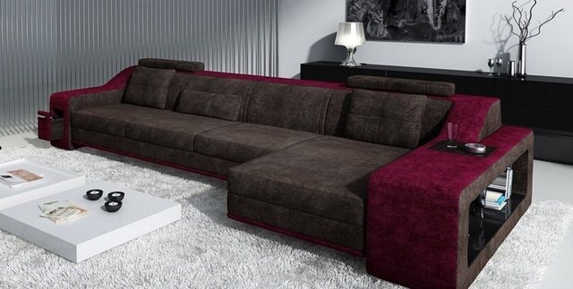 JVmoebel Ecksofa Designer Beige Wohnlandschaft luxus Ecksofa Polster Couch günstig online kaufen