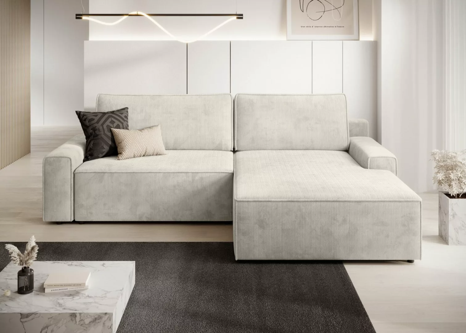 TRENDMANUFAKTUR Ecksofa Challenge, Schlafsofa mit Bettkasten, Couch in L-Fo günstig online kaufen