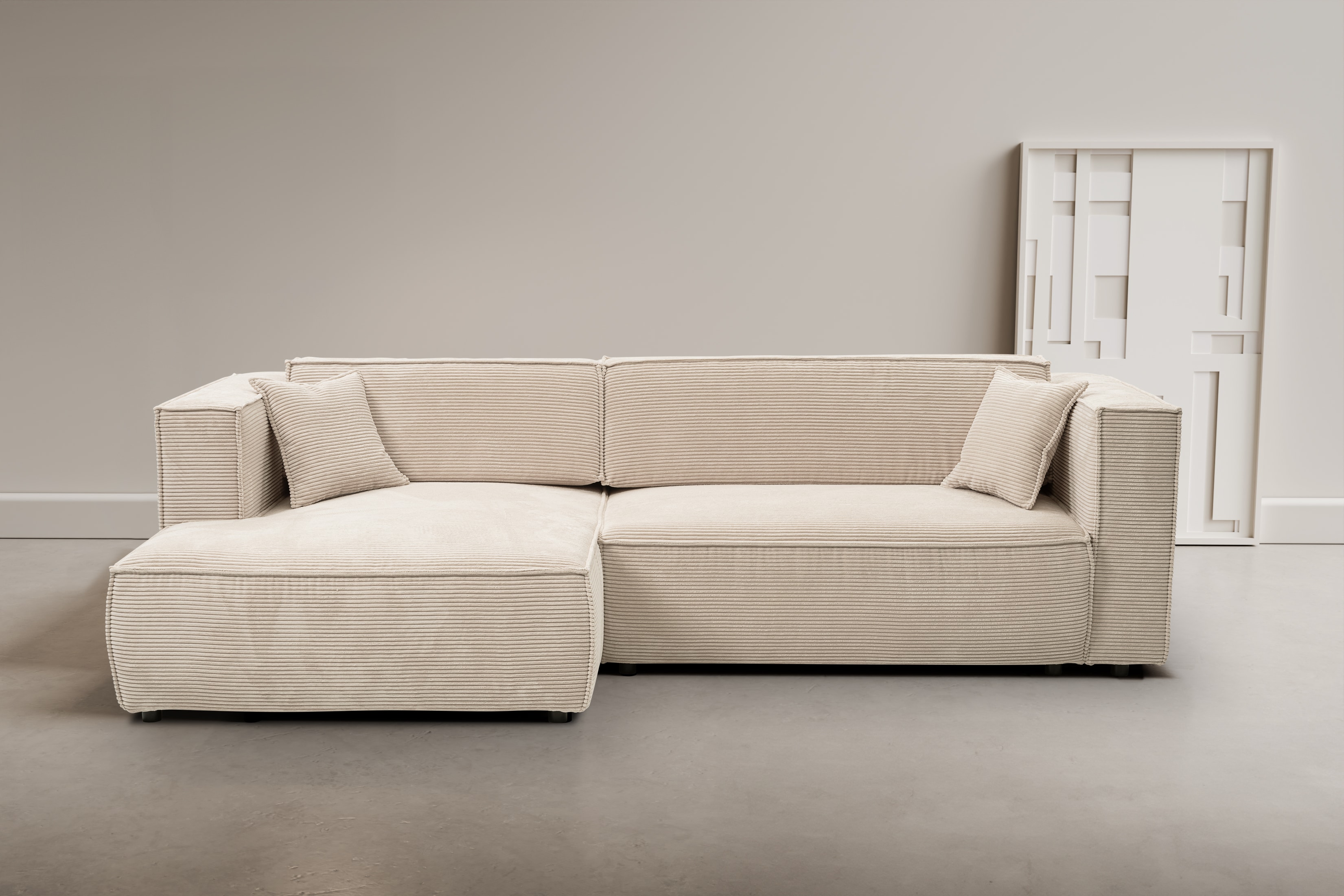 WERK2 Ecksofa "Atlanta", Design Ecksofa mit hohem Komfort, Schlaffunktion & günstig online kaufen