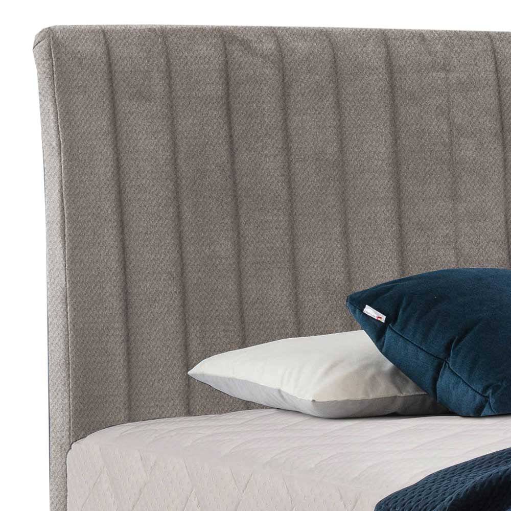 Boxspringbett Doppelbett im Retrostil in Beige günstig online kaufen