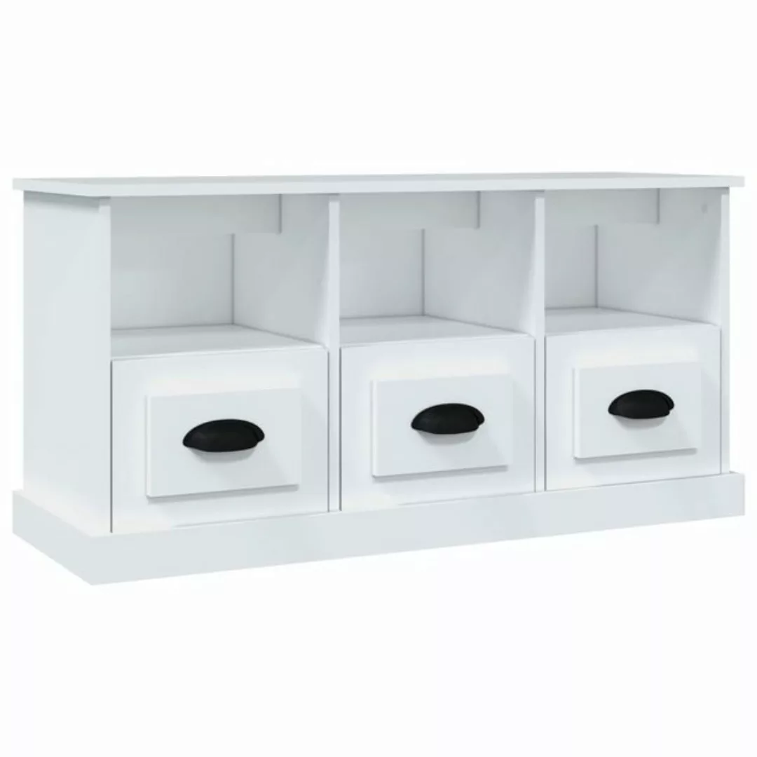 vidaXL TV-Schrank TV-Schrank Weiß 100x35x50 cm Spanplatte günstig online kaufen