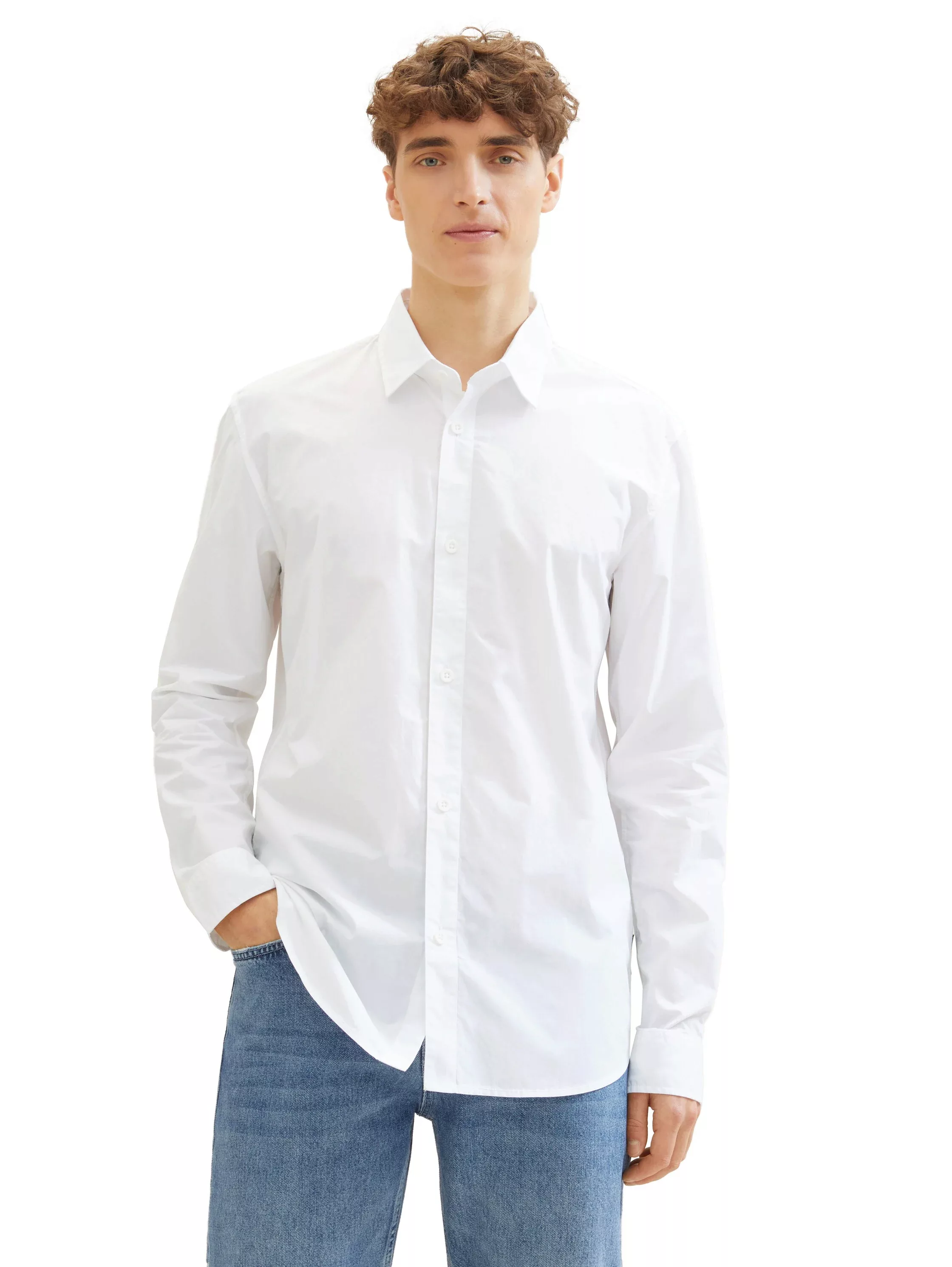 TOM TAILOR Denim Langarmhemd, mit Knopfleiste günstig online kaufen