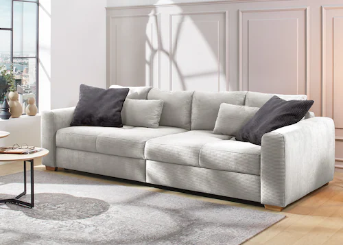 Jockenhöfer Gruppe Big-Sofa "Maxi", Federkernpolsterung, inklusive 8 Kissen günstig online kaufen