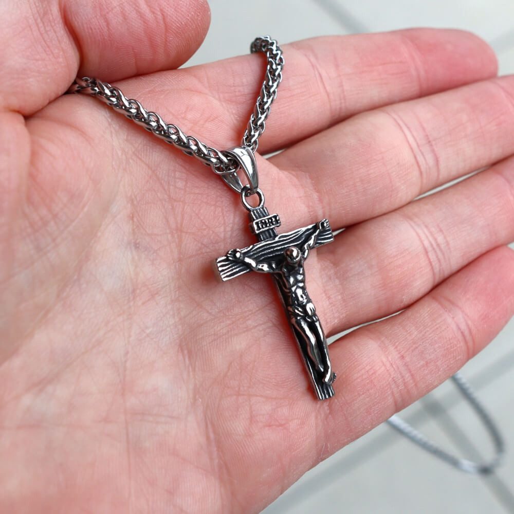 DALMARO Kette mit Anhänger Lederkette Edelstahlkette günstig online kaufen