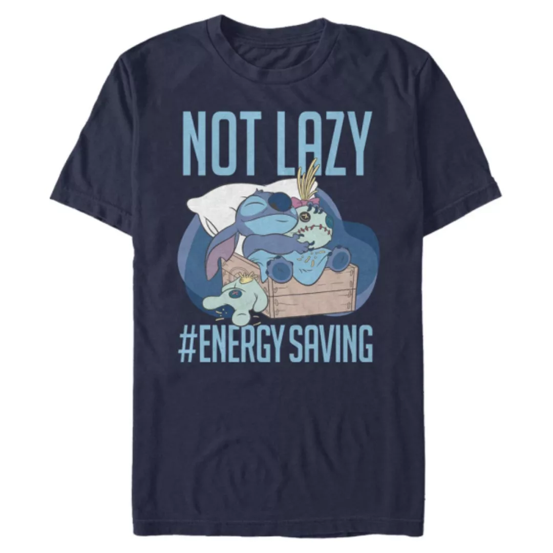 Disney - Lilo & Stitch - Lilo & Stitch Lazy Energy - Männer T-Shirt günstig online kaufen